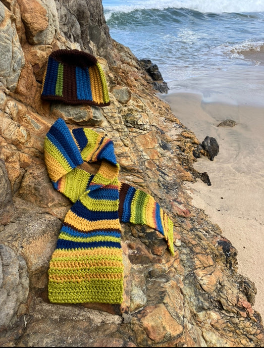 70s Scarf & Beanie Set